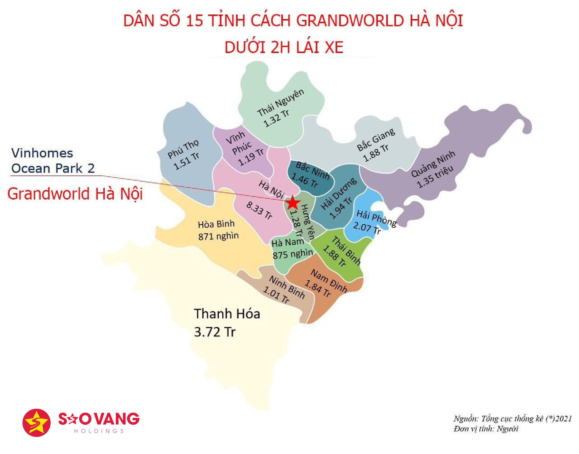 Vị trí của Mega Grand World Hà Nội